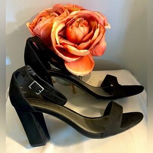 WORTHINGTON Women's Open-Toe High Heeled Dress Sandals. Size: 9 1/2 Wide.